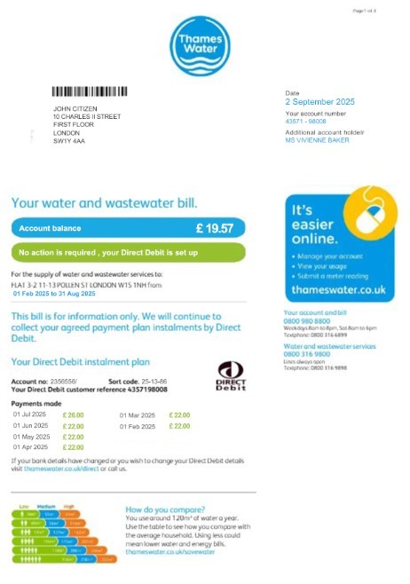  Minol USA business utility bill 